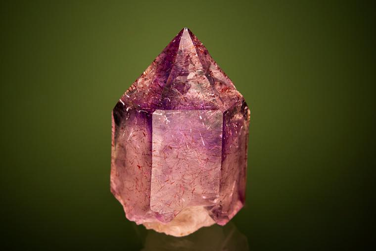 QUARTZ var. Amethyst with HEMATITE (?) Inclusions